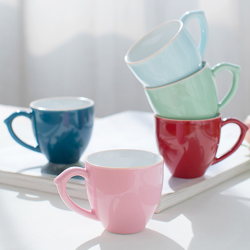 Celadon Ceramic Cup - كوب شاي سيراميك فاخر بمقبض من