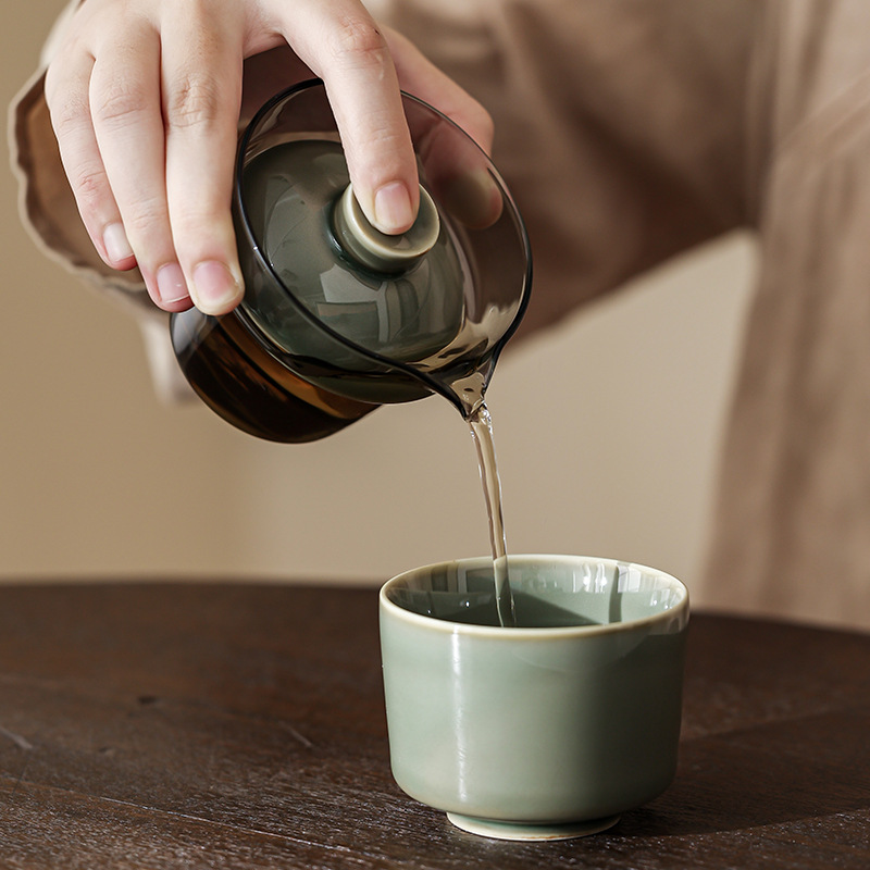 سيلادون كوب شاي بورسلين مجموعة - مراجعة Celadon Ceramic Cup وسعره