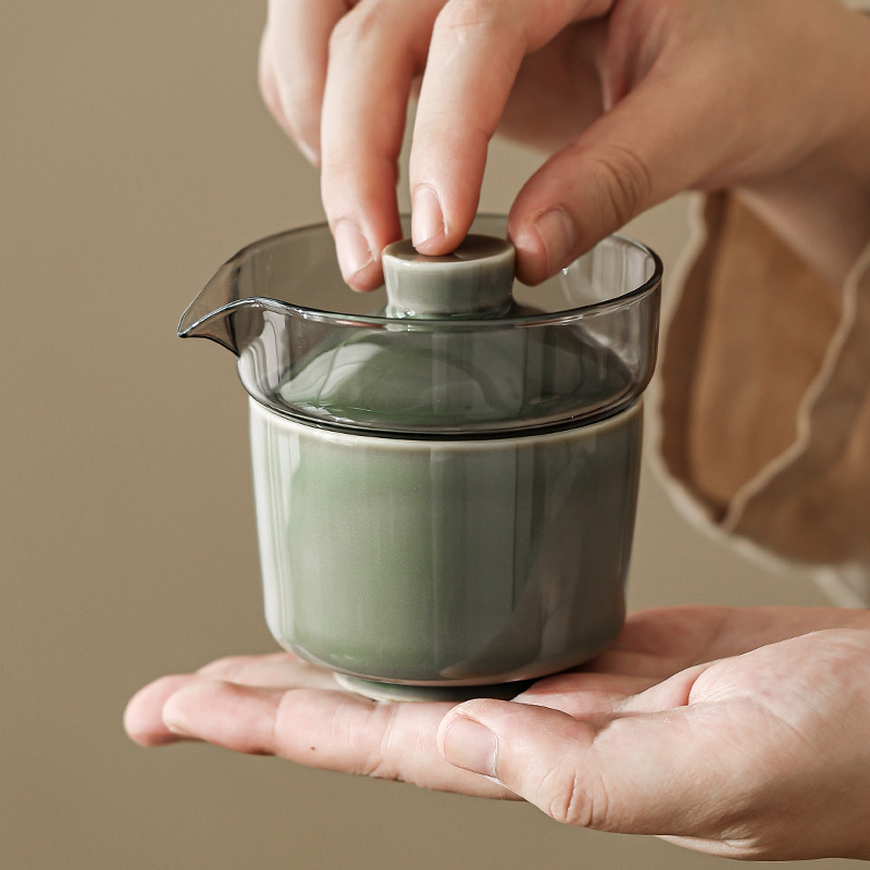 سيلادون كوب شاي بورسلين مجموعة - مراجعة Celadon Ceramic Cup وسعره