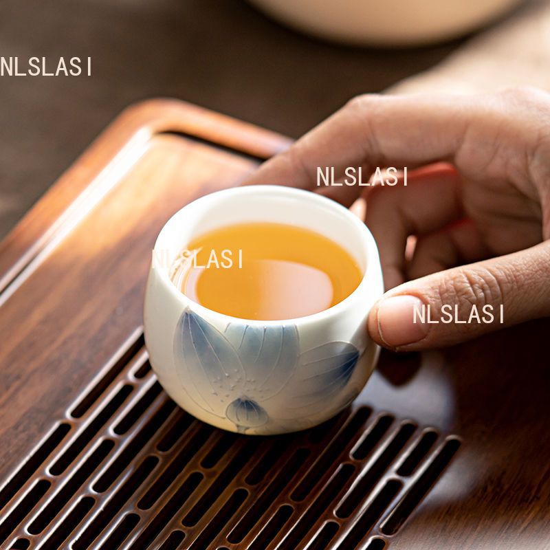 1 قطعة اكسسوارات الشاي فرن است - مراجعة Celadon Ceramic Cup وسعره