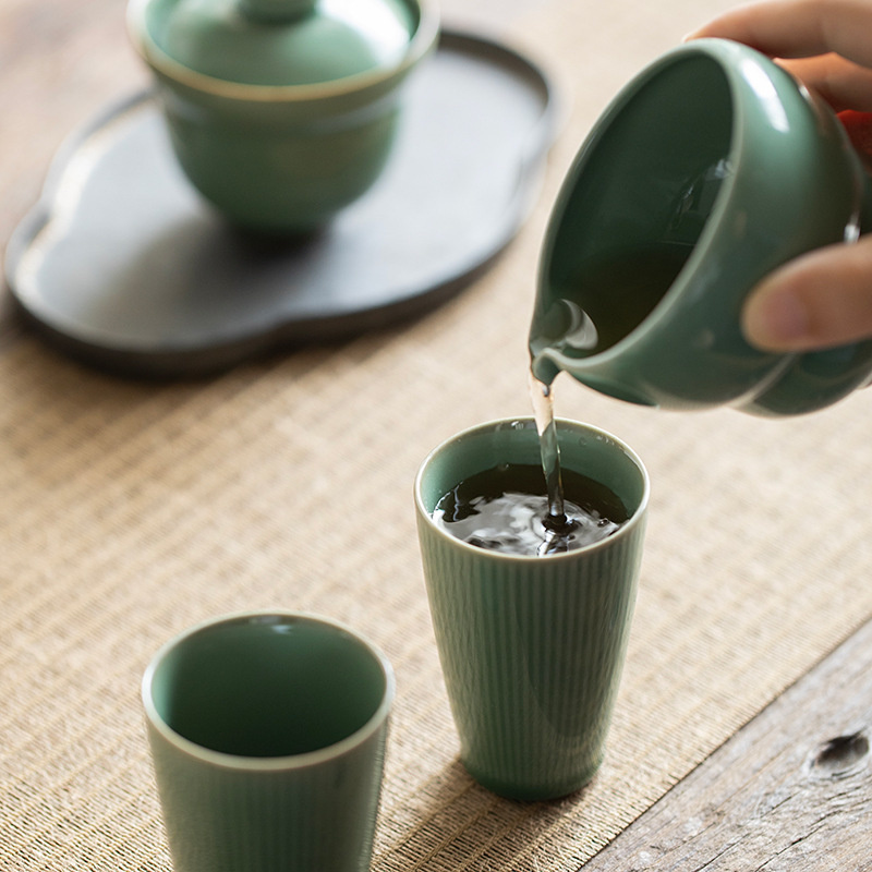 90 مللي Yue فرن Celadon فنجان  - مراجعة Celadon Ceramic Cup وسعره