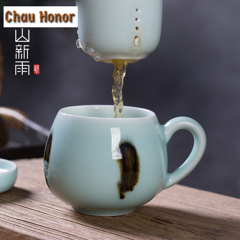 330 مللي Longquan Celadon تصفي - مراجعة Celadon Ceramic Cup وسعره
