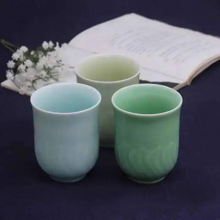 كوب شاي لوتس مصنوع يدويًا من L - مراجعة Celadon Ceramic Cup وسعره